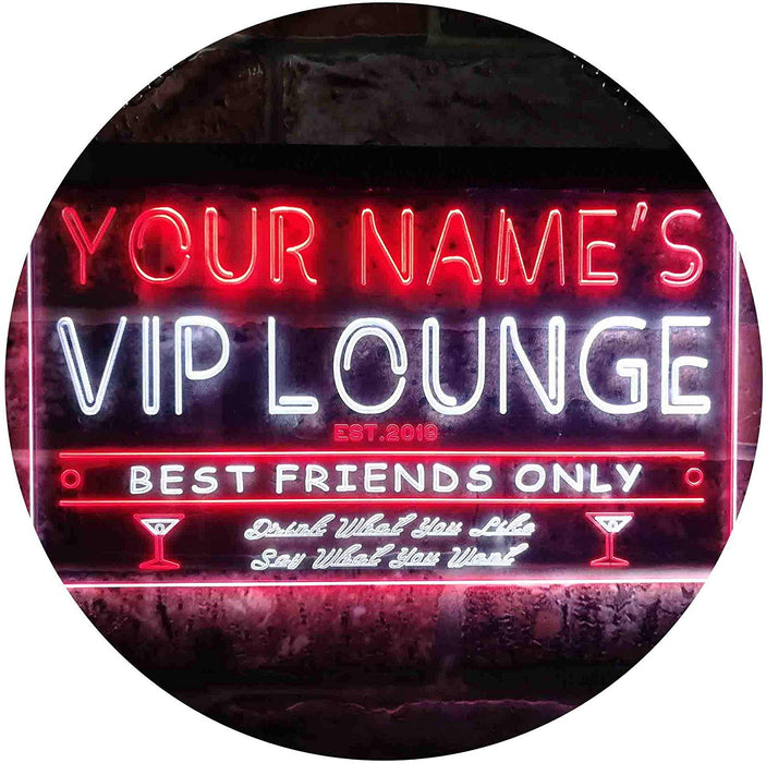 Personalized VIP Lounge LED Light Sign - Way Up Gifts