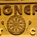 Personalized Dart Club Custom Wood Sign 3D Engraved Wall Plaque - Way Up Gifts