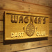 Personalized Dart Club Custom Wood Sign 3D Engraved Wall Plaque - Way Up Gifts