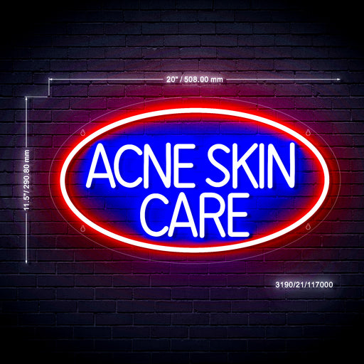 Acne Skin Care Ultra-Bright LED Sign with Remote (Neon-Style, LED Technology) - LED Gift Works