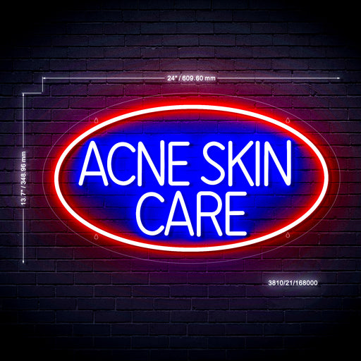 Acne Skin Care Ultra-Bright LED Sign with Remote (Neon-Style, LED Technology) - Way Up Gifts