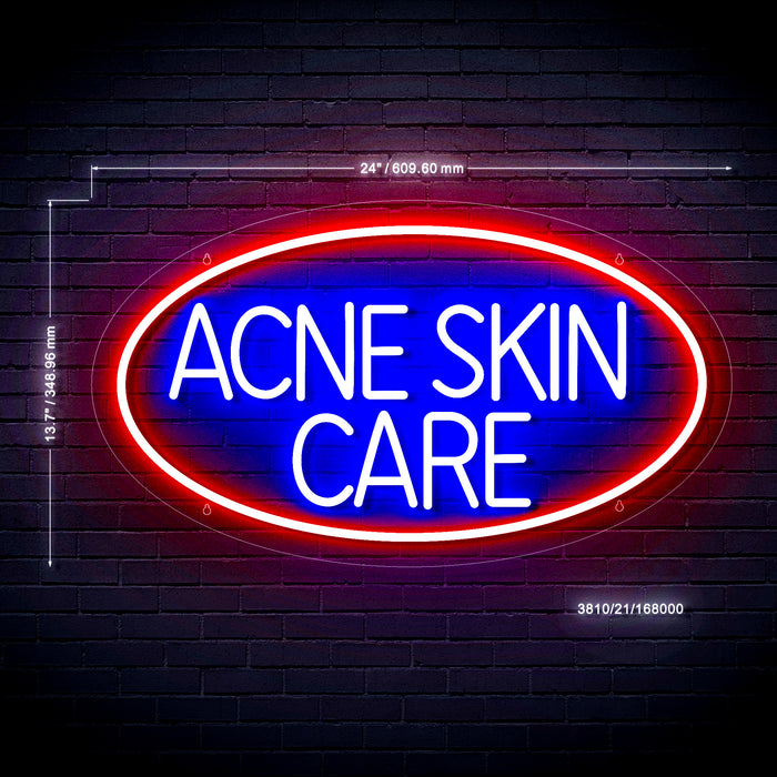 Acne Skin Care Ultra-Bright LED Sign with Remote (Neon-Style, LED Technology) - Way Up Gifts