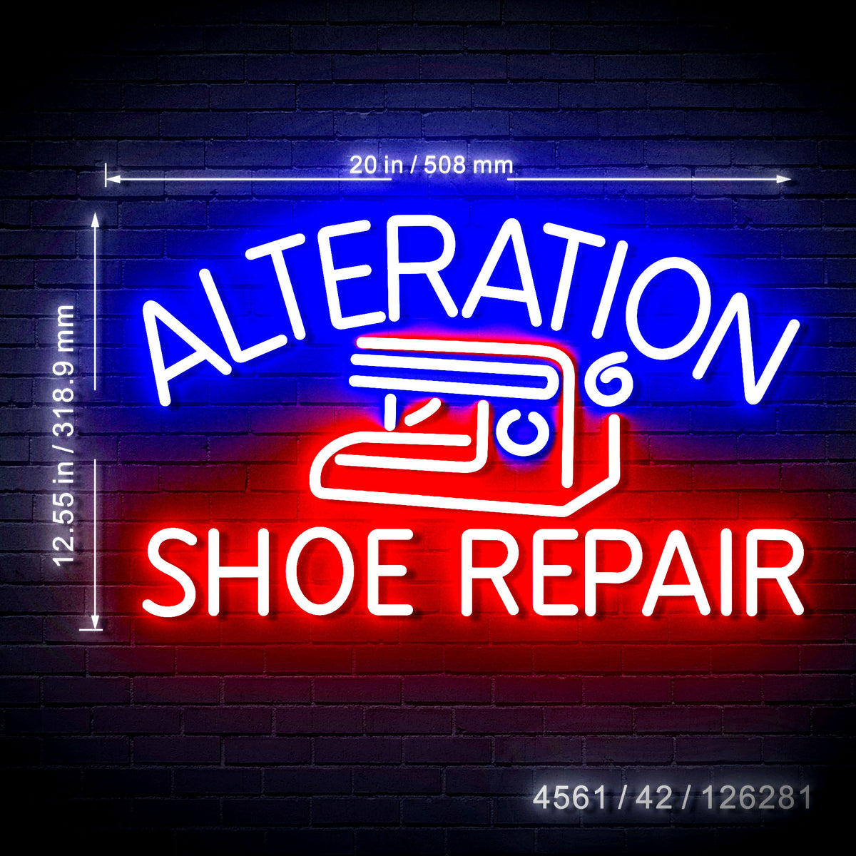 Alteration Shoe Repair Ultra-Bright LED Sign with Remote (Neon-Style ...
