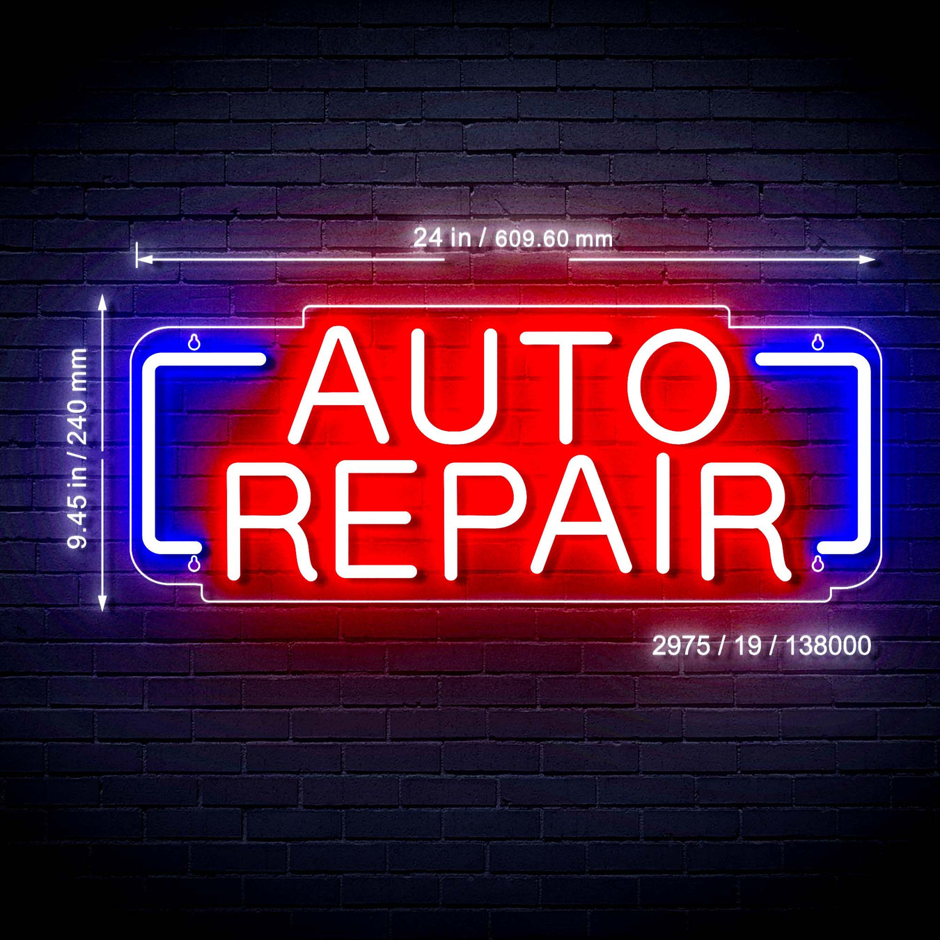 Auto Repair Ultra-Bright LED Sign with Remote (Neon-Style, LED Technology) - LED Gift Works
