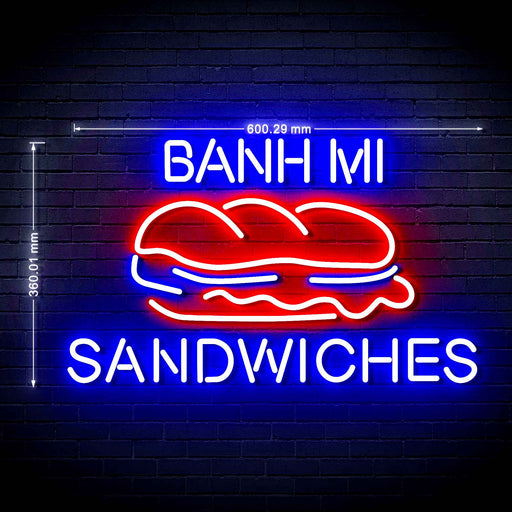 Vietnamese Banh Mi Sandwiches Ultra-Bright LED Sign with Remote (Neon-Style, LED Technology) - Way Up Gifts