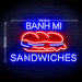 Vietnamese Banh Mi Sandwiches Ultra-Bright LED Sign with Remote (Neon-Style, LED Technology) - Way Up Gifts
