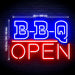 Open BBQ Ultra-Bright LED Sign with Remote (Neon-Style, LED Technology) - Way Up Gifts