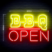 Open BBQ Ultra-Bright LED Sign with Remote (Neon-Style, LED Technology) - LED Gift Works