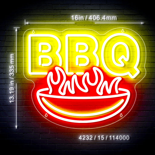 BBQ Fire Decoration Flex Silicone LED Sign (Neon-Style, LED Technology) - LED Gift Works