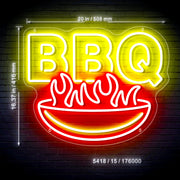 BBQ Fire Decoration Ultra-Bright LED Sign with Remote (Neon-Style, LED Technology) - LED Gift Works