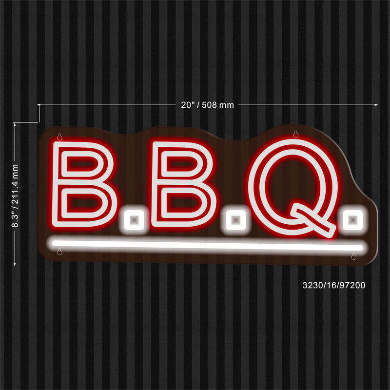 BBQ Ultra-Bright LED Sign with Remote (Neon-Style, LED Technology) - LED Gift Works
