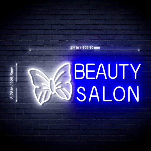 Butterfly Beauty Salon Ultra-Bright LED Sign with Remote (Neon-Style, LED Technology) - Way Up Gifts