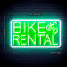 Bike Rental Ultra-Bright LED Sign with Remote (Neon-Style, LED Technology) - Way Up Gifts