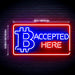 Bitcoin Accepted Here Ultra-Bright LED Sign with Remote (Neon-Style, LED Technology) - Way Up Gifts