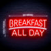 Breakfast All Day Diner Ultra-Bright LED Sign with Remote (Neon-Style, LED Technology) - Way Up Gifts