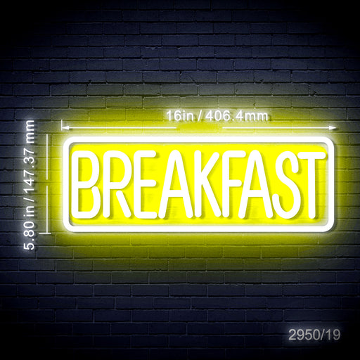 16" Diner Breakfast Flex Silicone LED Sign (Neon-Style, LED Technology) - Way Up Gifts