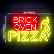Brick Oven Pizza Ultra-Bright LED Sign with Remote (Neon-Style, LED Technology) - LED Gift Works