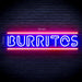 Mexican Food Burritos Ultra-Bright LED Sign with Remote (Neon-Style, LED Technology) - Way Up Gifts