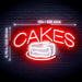 Bakery Cakes Flex Silicone LED Sign (Neon-Style, LED Technology) - Way Up Gifts