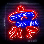 Mexican Bar Cantina Ultra-Bright LED Sign with Remote (Neon-Style, LED Technology) - LED Gift Works