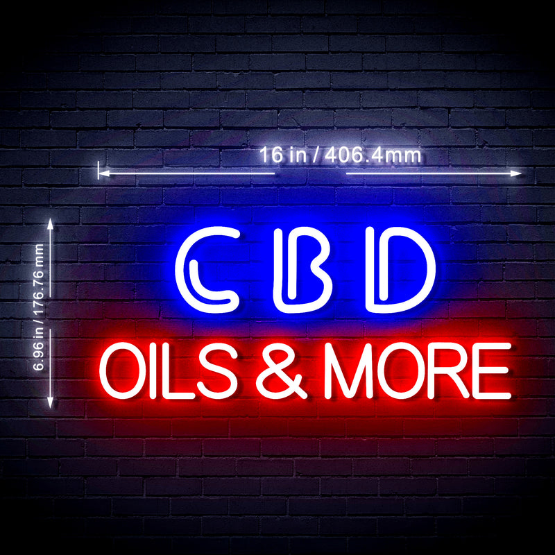CBD Oils Flex Silicone LED Sign (Neon-Style, LED Technology) - LED Gift Works