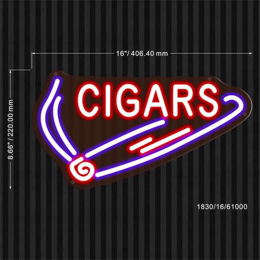 Cigars Flex Silicone LED Sign (Neon-Style, LED Technology) - Way Up Gifts