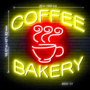 Coffee Bakery Shop Ultra-Bright LED Sign with Remote (Neon-Style, LED Technology) - LED Gift Works