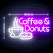 Coffee Donuts Flex Silicone LED Sign (Neon-Style, LED Technology) - Way Up Gifts