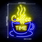 Coffee Time Ultra-Bright LED Sign with Remote (Neon-Style, LED Technology) - LED Gift Works