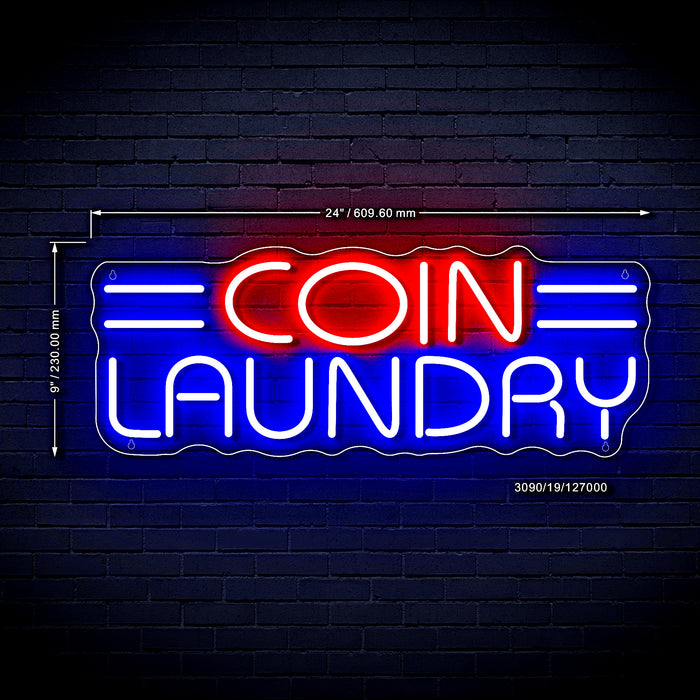 Coin Laundry Ultra-Bright LED Sign with Remote (Neon-Style, LED Technology) - Way Up Gifts