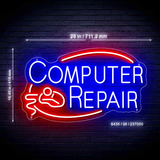 Computer Repair Ultra-Bright LED Sign with Remote (Neon-Style, LED Technology) - LED Gift Works