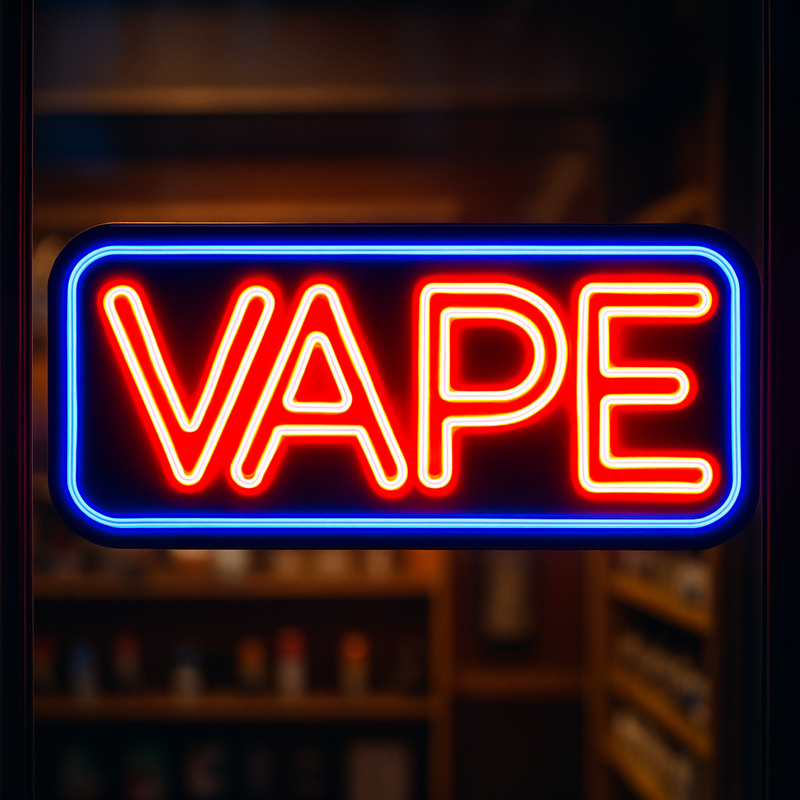 24" Vape Ultra-Bright LED Sign with Remote (Neon-Style, LED Technology) - LED Gift Works