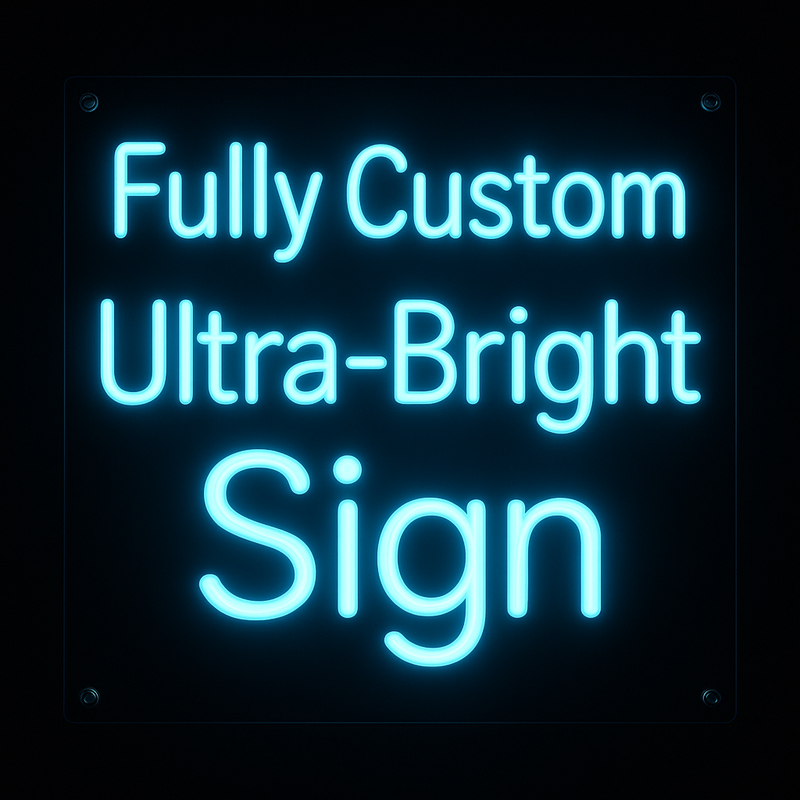 [Not Sold Out] Request a Quote for a Custom Ultra-Bright LED Sign w/ Remote (Neon-Style, LED Technology) - LED Gift Works