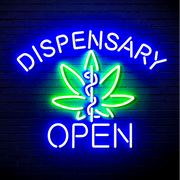 Open Medical Marijuana Dispensary Ultra-Bright LED Sign with Remote (Neon-Style, LED Technology) - LED Gift Works