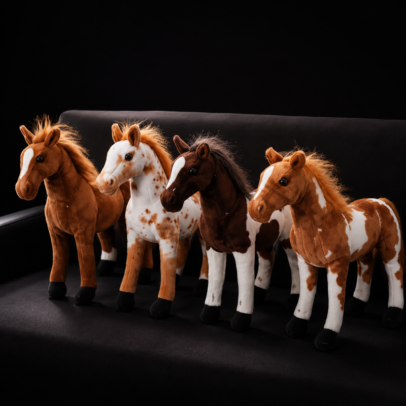 Big Lifelike Horse Stuffed Animal Realistic Plush Toy - LED Gift Works