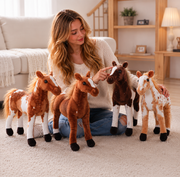Big Lifelike Horse Stuffed Animal Realistic Plush Toy - LED Gift Works