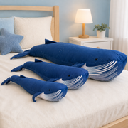 Giant Stuffed Animal Blue Whale Plush Toy - LED Gift Works