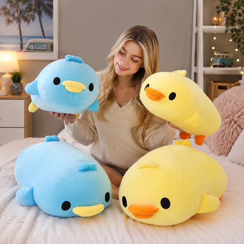Big Soft Duck Stuffed Animal Plushie - LED Gift Works