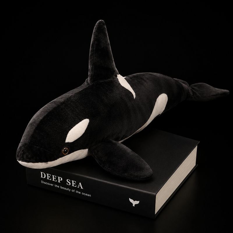 Giant Stuffed Animal Killer Whale Orca Plush Toy - LED Gift Works