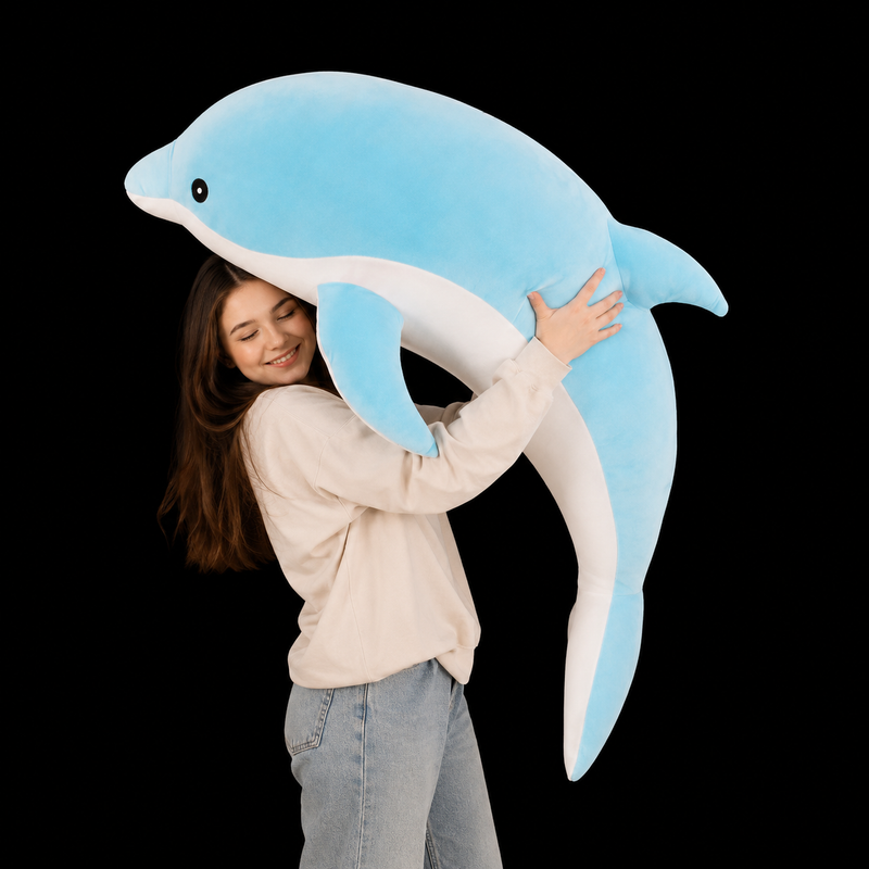 Giant Dolphin Stuffed Animal - LED Gift Works