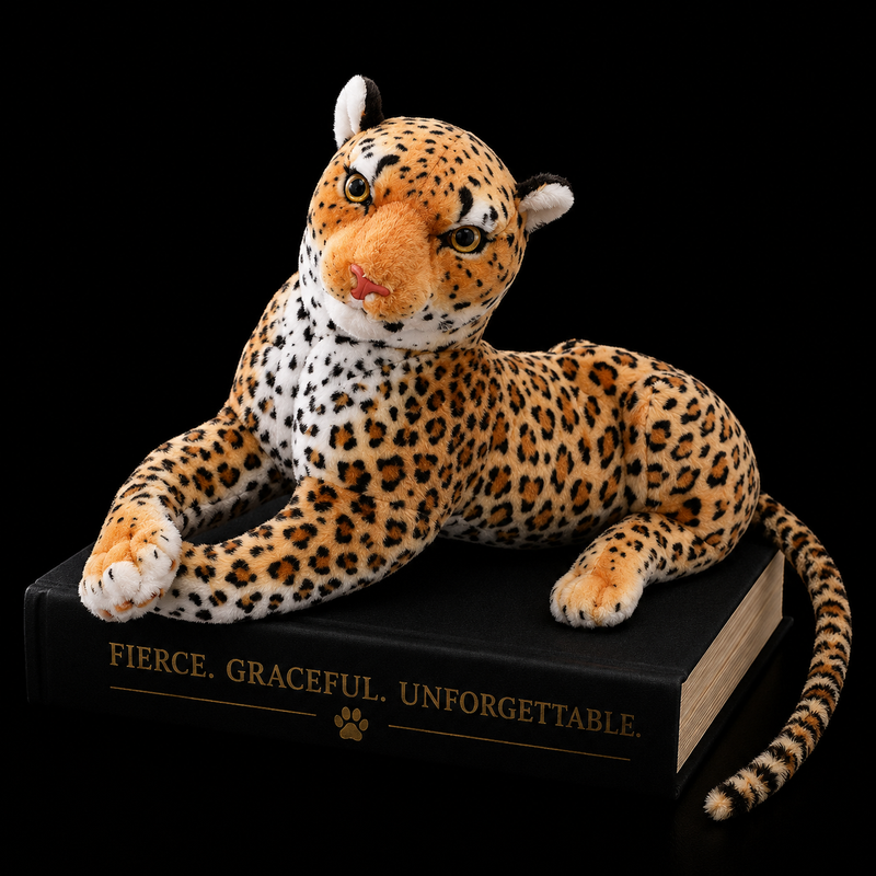 Giant Stuffed Animal Realistic Panther Leopard Plush - LED Gift Works