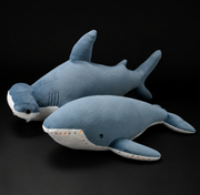 Large Stuffed Animal Hammerhead Shark Whale Plush Toy - LED Gift Works
