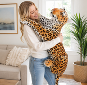Giant Stuffed Animal Realistic Panther Leopard Plush - LED Gift Works
