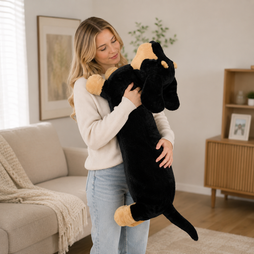 Big Stuffed Animal Long Sausage Dog Dachshund Plush Toy - LED Gift Works