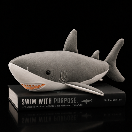 Big Stuffed Animal Shark Plush Toy - LED Gift Works