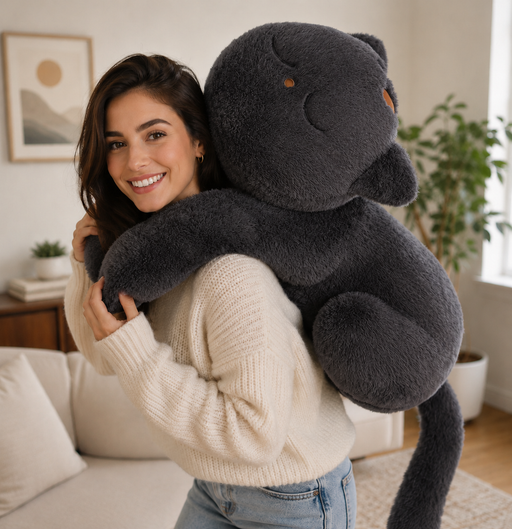 Big Stuffed Animal Soft Cute Cat Plushie - LED Gift Works