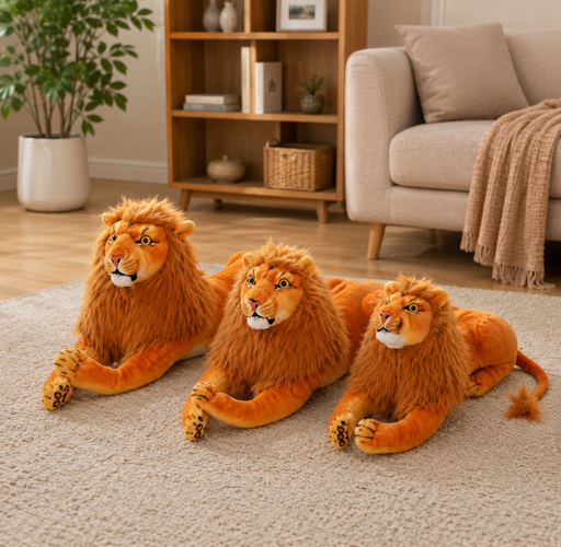 Lion Stuffed Animal Lifelike Plush - LED Gift Works