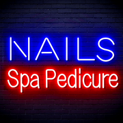 Nails Spa Pedicure Ultra-Bright LED Sign with Remote (Neon-Style, LED Technology) - LED Gift Works