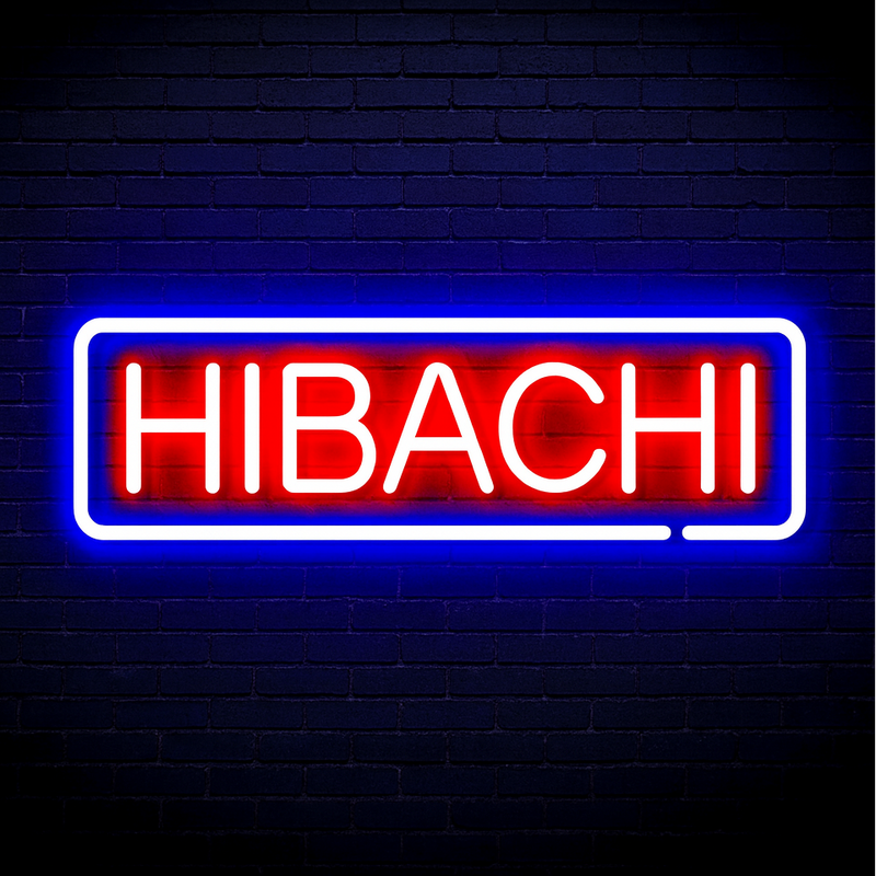 16" Japanese Food Hibachi Flex Silicone LED Sign (Neon-Style, LED Technology) - LED Gift Works