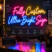 [Not Sold Out] Request a Quote for a Custom Ultra-Bright LED Sign w/ Remote (Neon-Style, LED Technology) - LED Gift Works